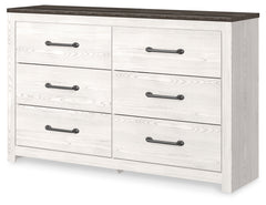 A2Z Furniture - Ashley Furniture - Gerridan Bedroom - Dresser and Mirror / White/Gray - B1190B1