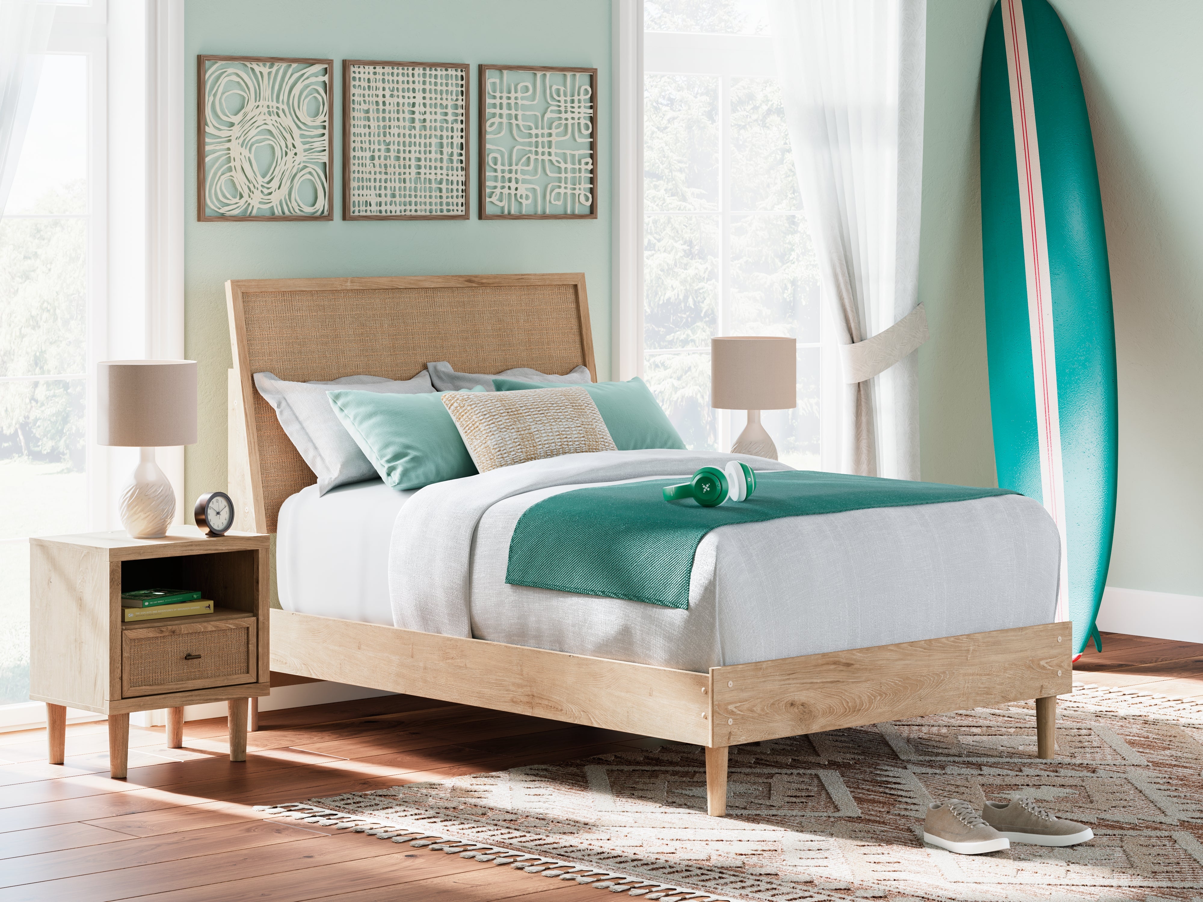 A2Z Furniture - Ashley Furniture - Cielden Bedroom - Full Panel Bed / Two-tone - B1199B6