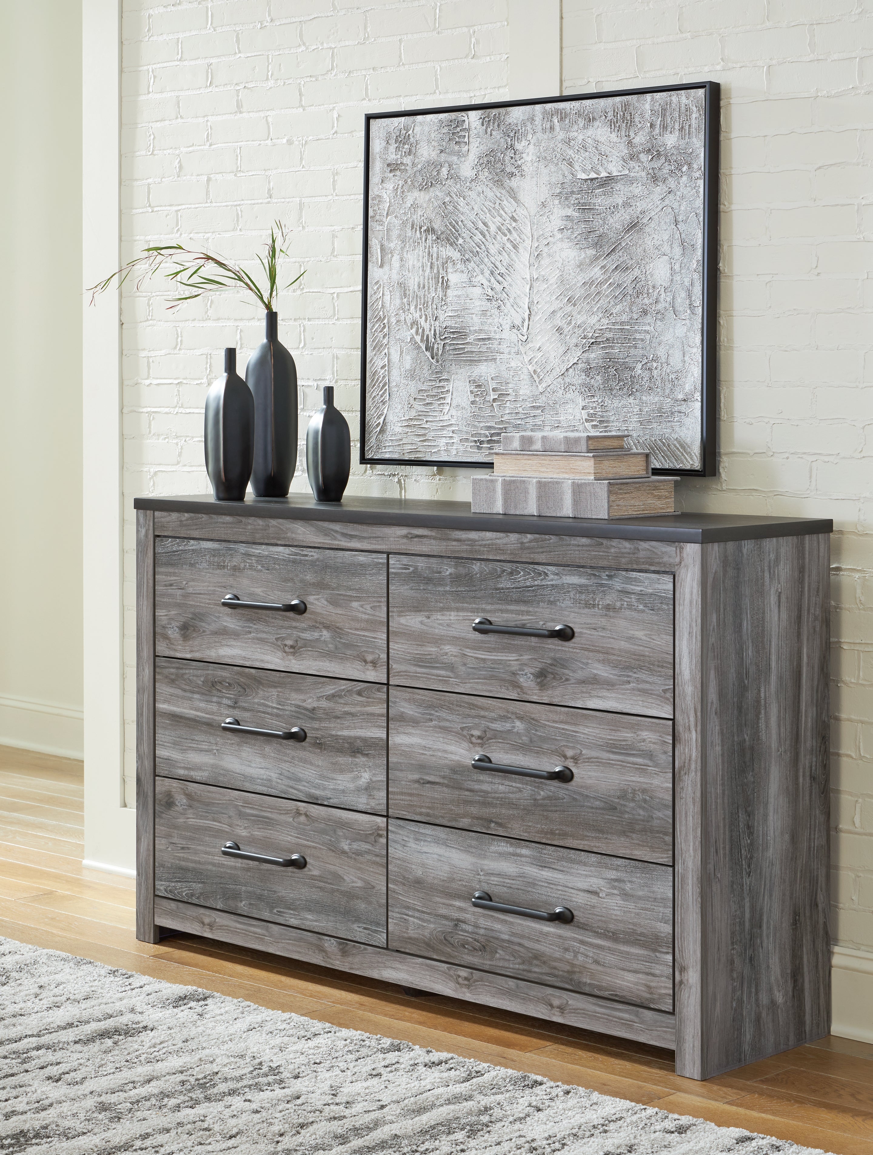 A2Z Furniture - Ashley Furniture - Bronyan Bedroom - Six Drawer Dresser / Dark Gray - B1290-31