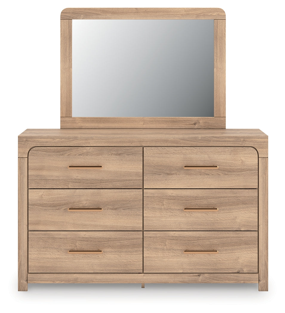A2Z Furniture - Ashley Furniture - Kinlanni Bedroom - Dresser and Mirror / Tan - PCB1360B1