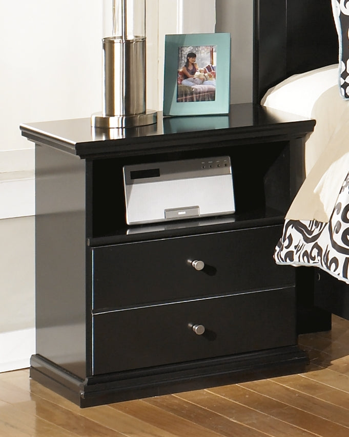 A2Z Furniture - Ashley Furniture - Maribel Bedroom - One Drawer Night Stand / Black - B138-91