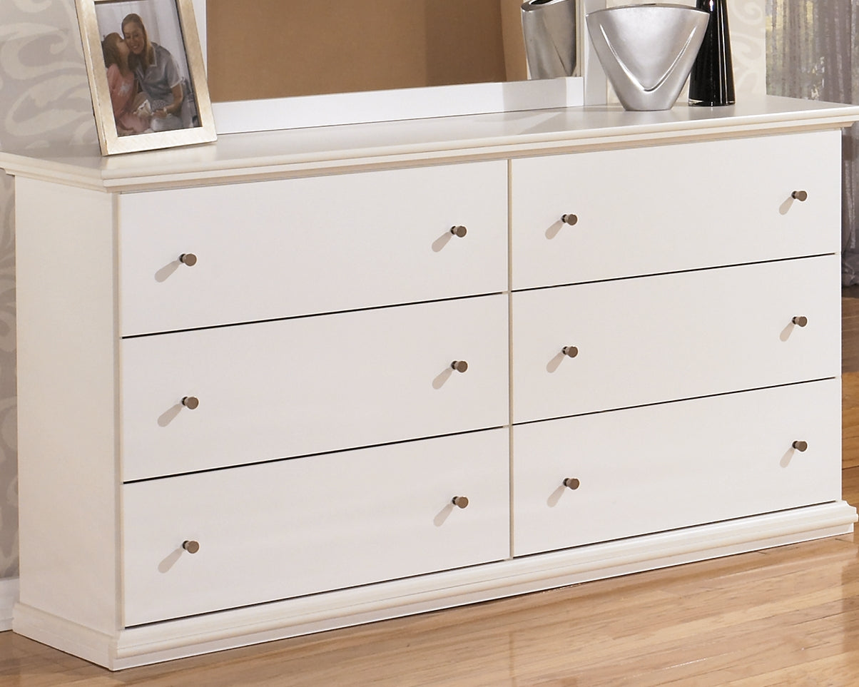 A2Z Furniture - Ashley Furniture - Bostwick Shoals Bedroom - Six Drawer Dresser / White - B139-31