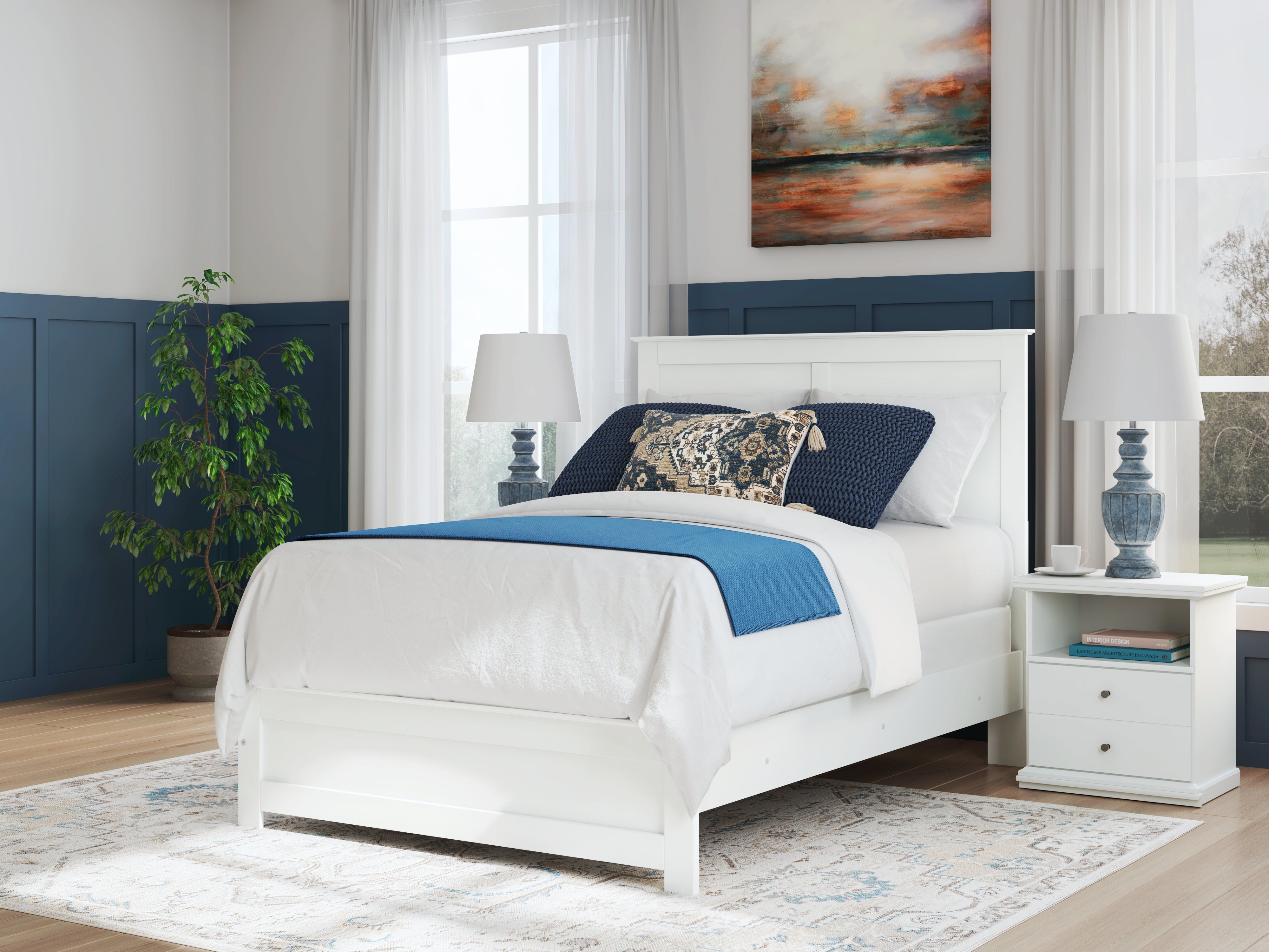 A2Z Furniture - Ashley Furniture - Bostwick Shoals Bedroom - Full Panel Bed / White - B139B42