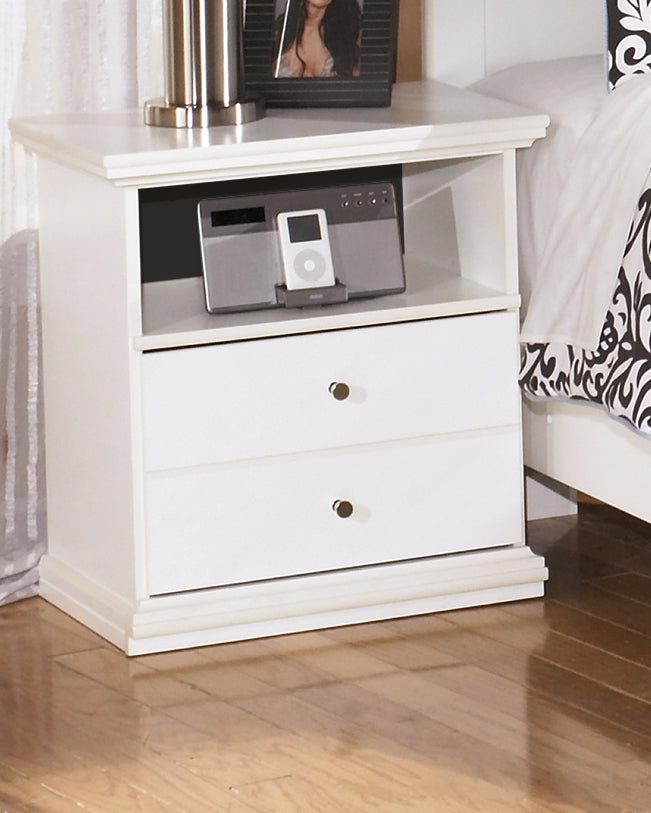 A2Z Furniture - Ashley Furniture - Bostwick Shoals Bedroom - One Drawer Night Stand / White - B139-91