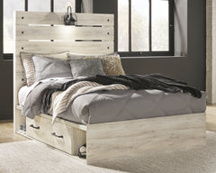 A2Z Furniture - Ashley Furniture - Cambeck Bedroom - Twin Panel Bed with 2 Storage Drawers / Whitewash - B192B13