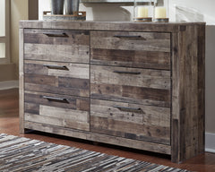 A2Z Furniture - Ashley Furniture - Derekson Bedroom - Queen Panel Bed with 2 Side Storage / Multi Gray - B200B43