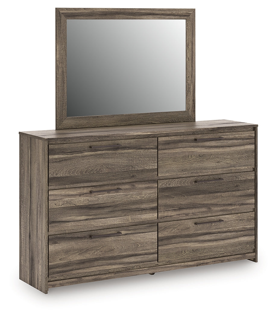 A2Z Furniture - Ashley Furniture - Elbrim Bedroom - Dresser and Mirror / Brown - PCB2005B1