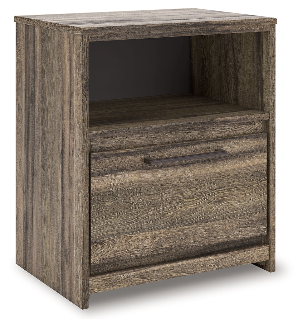 A2Z Furniture - Ashley Furniture - Elbrim Bedroom - One Drawer Night Stand / Brown - PCB2005-91