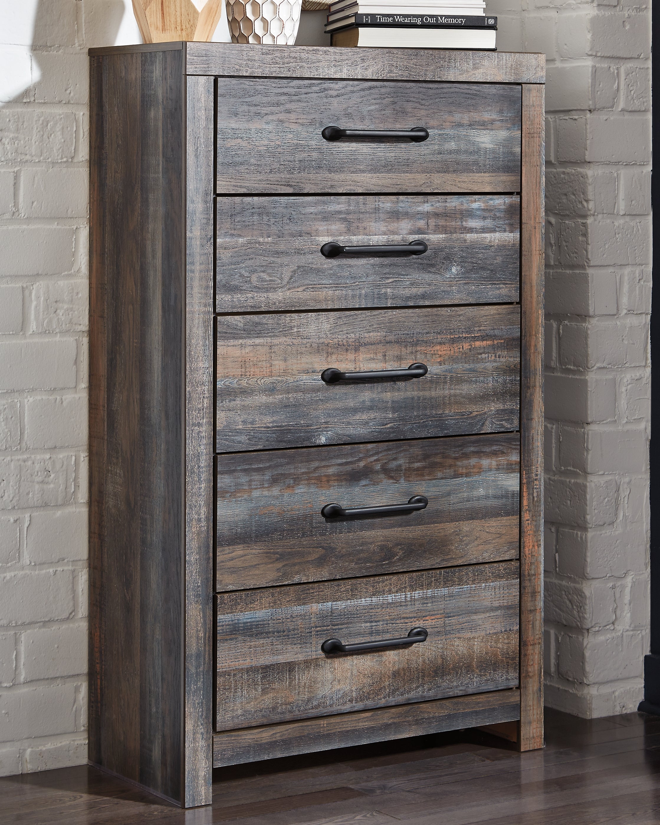 A2Z Furniture - Ashley Furniture - Drystan Bedroom - Five Drawer Chest / Multi - B211-46