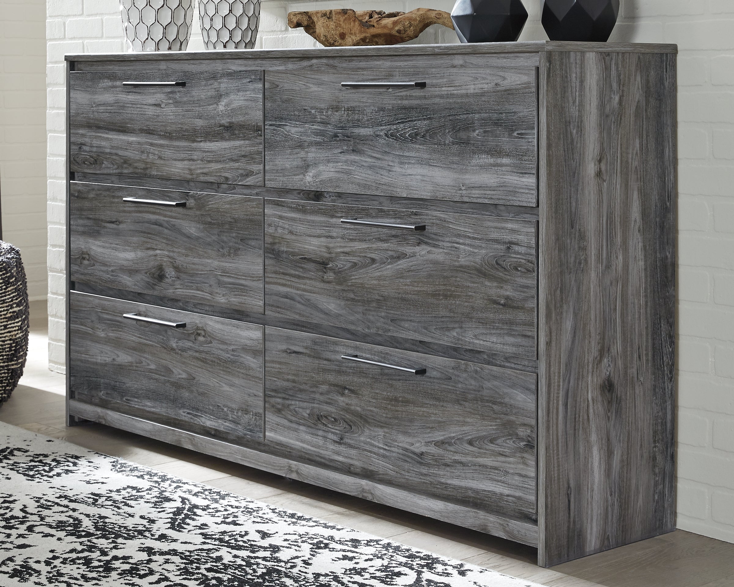 A2Z Furniture - Ashley Furniture - Baystorm Bedroom - Six Drawer Dresser / Gray - B221-31