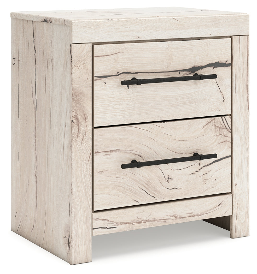 A2Z Furniture - Ashley Furniture - Lawroy Bedroom - Two Drawer Night Stand / Light Natural - B2310-92