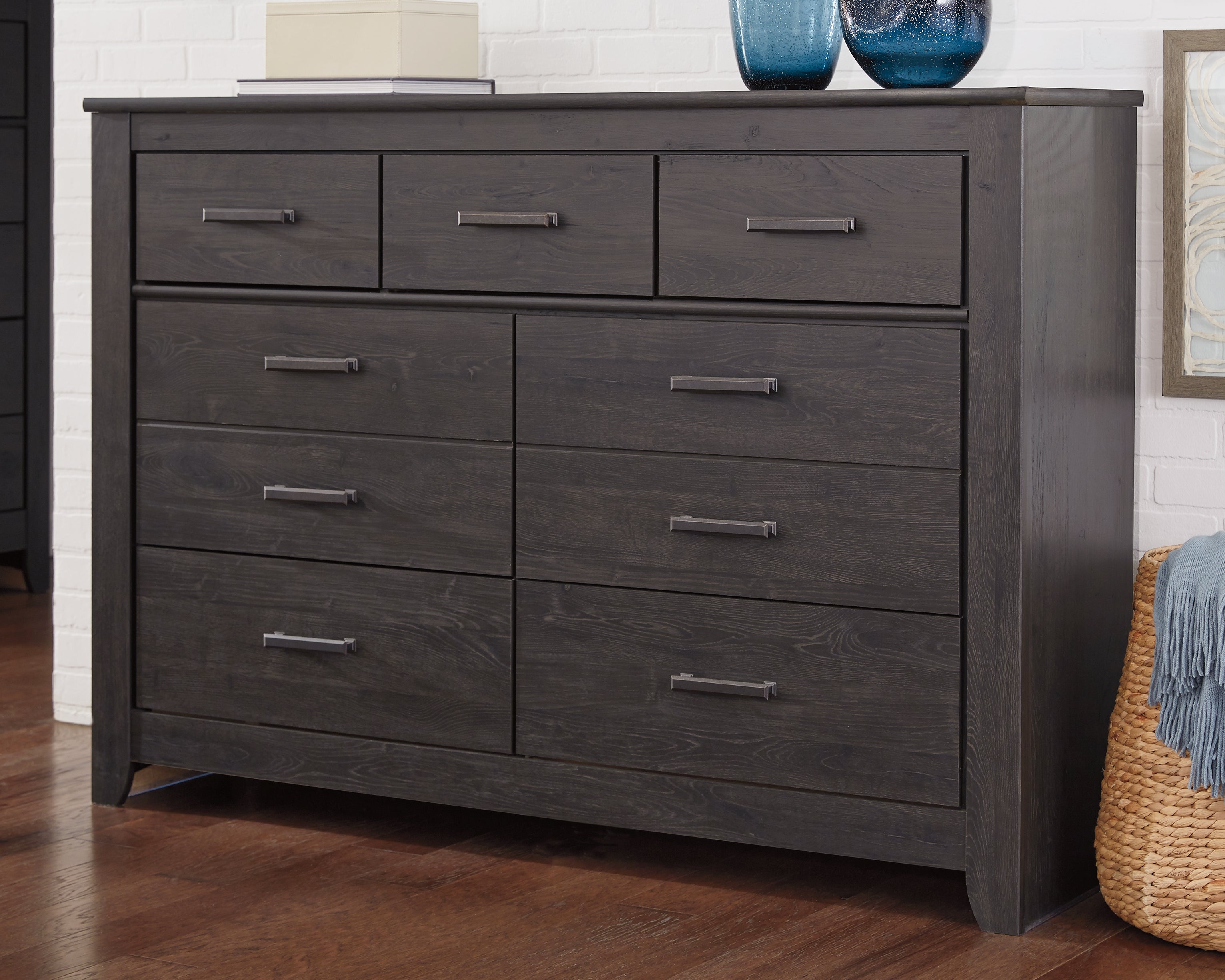 A2Z Furniture - Ashley Furniture - Brinxton Bedroom - Seven Drawer Dresser / Charcoal - B249-31