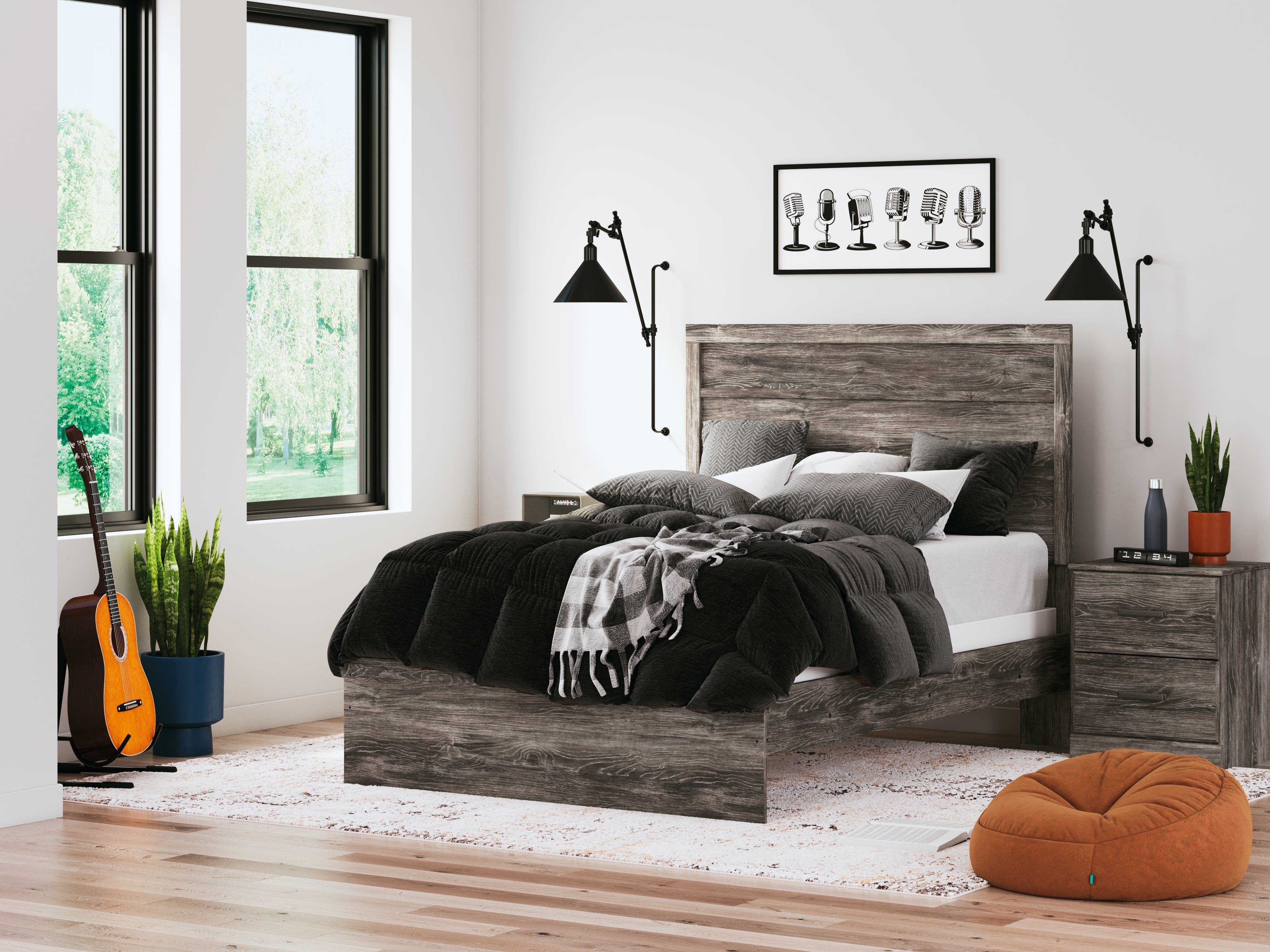 A2Z Furniture - Ashley Furniture - Ralinksi Bedroom - Full Panel Bed / Gray - B2587B4