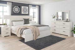 A2Z Furniture - Ashley Furniture - Stelsie Bedroom - Twin Panel Bed / White - B2588B12