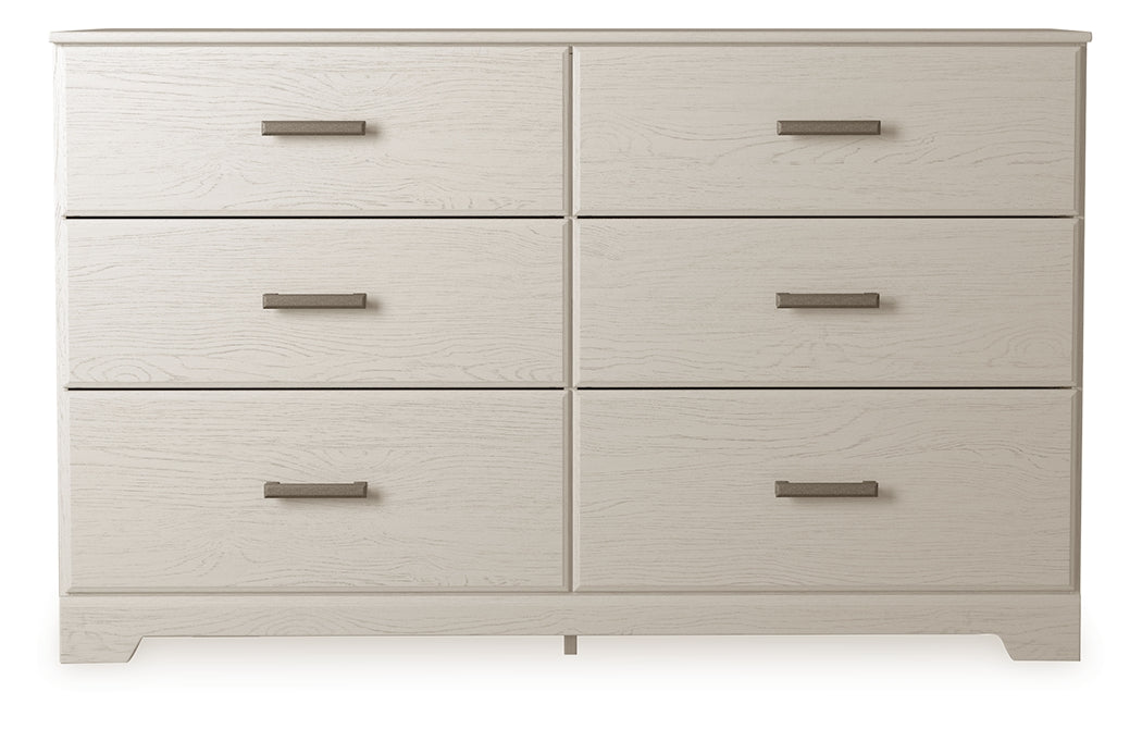 A2Z Furniture - Ashley Furniture - Stelsie Bedroom - Six Drawer Dresser / White - B2588-31