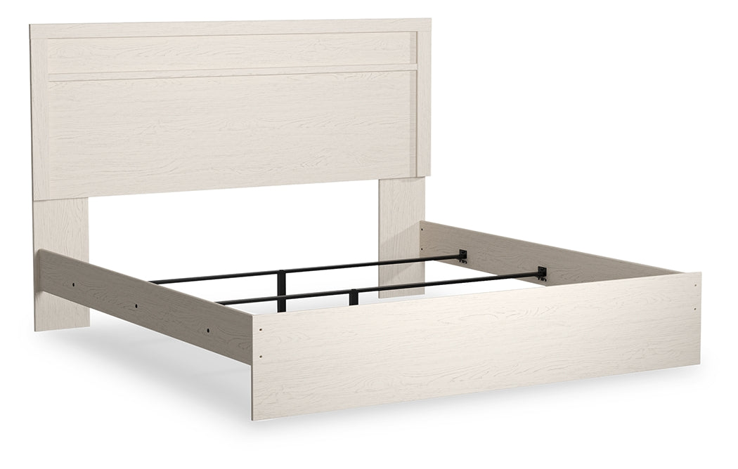 A2Z Furniture - Ashley Furniture - Stelsie Bedroom - King Panel Bed / White - B2588B3