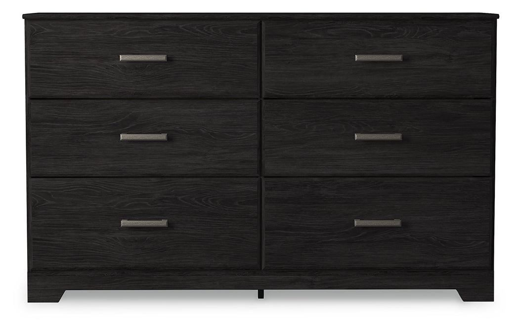 A2Z Furniture - Ashley Furniture - Belachime Bedroom - Six Drawer Dresser / Charcoal - B2589-31