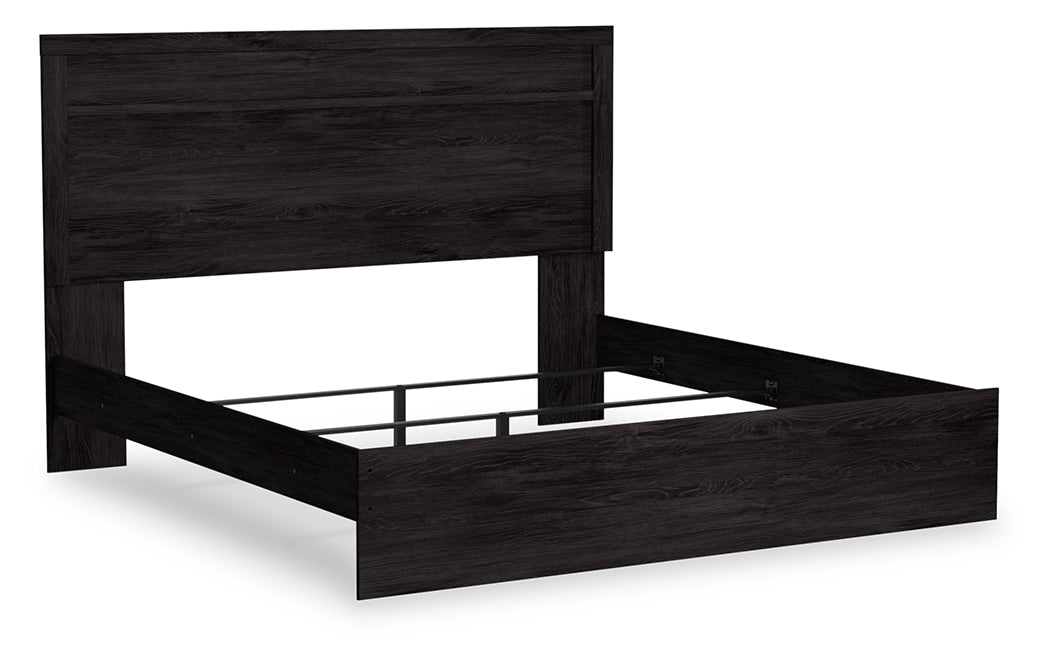 A2Z Furniture - Ashley Furniture - Belachime Bedroom - King Panel Bed / Charcoal - B2589B4