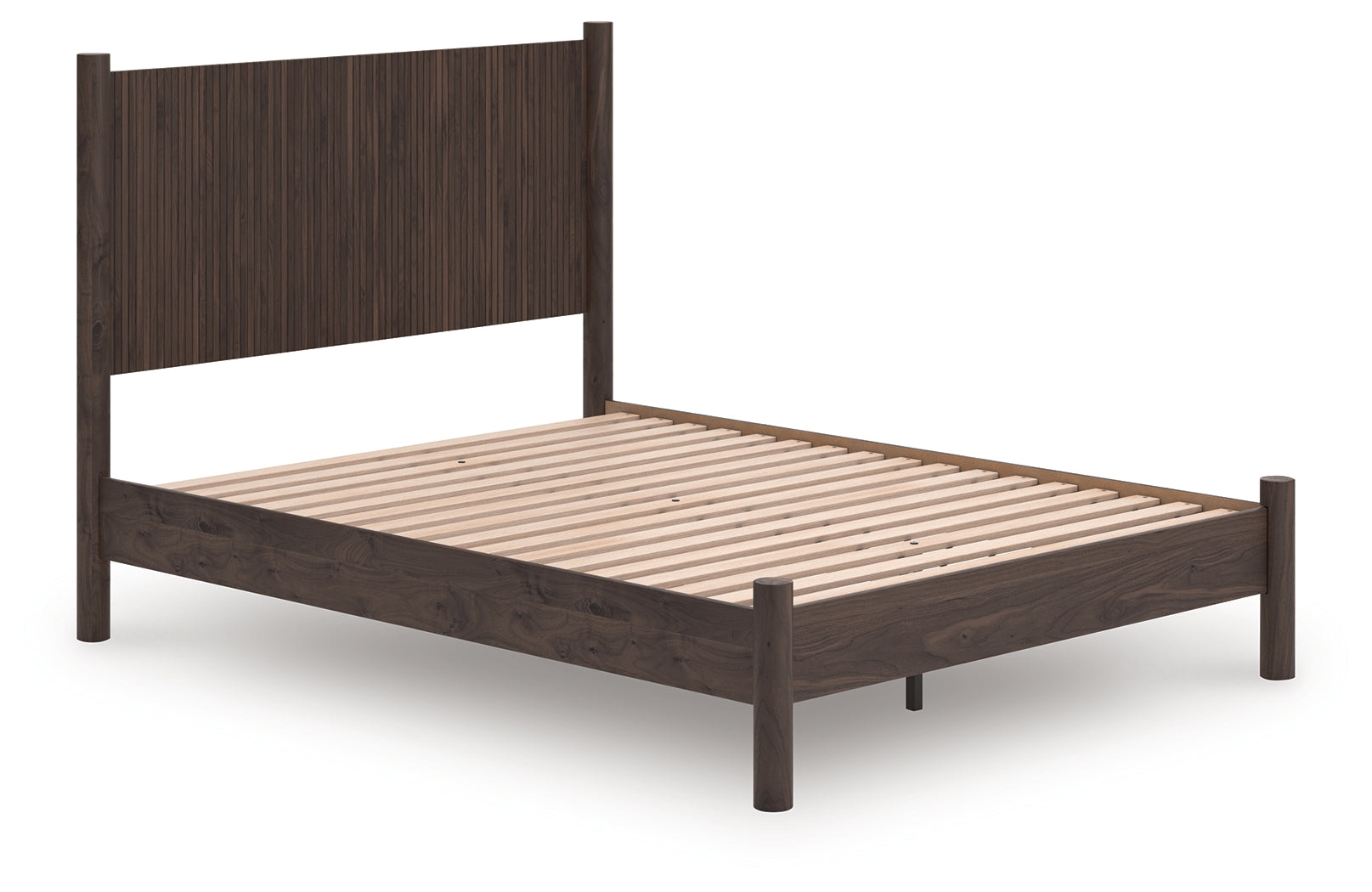 A2Z Furniture - Ashley Furniture - Pamytta Bedroom - Queen Panel Platform Bed / Brown - PCB2614B6