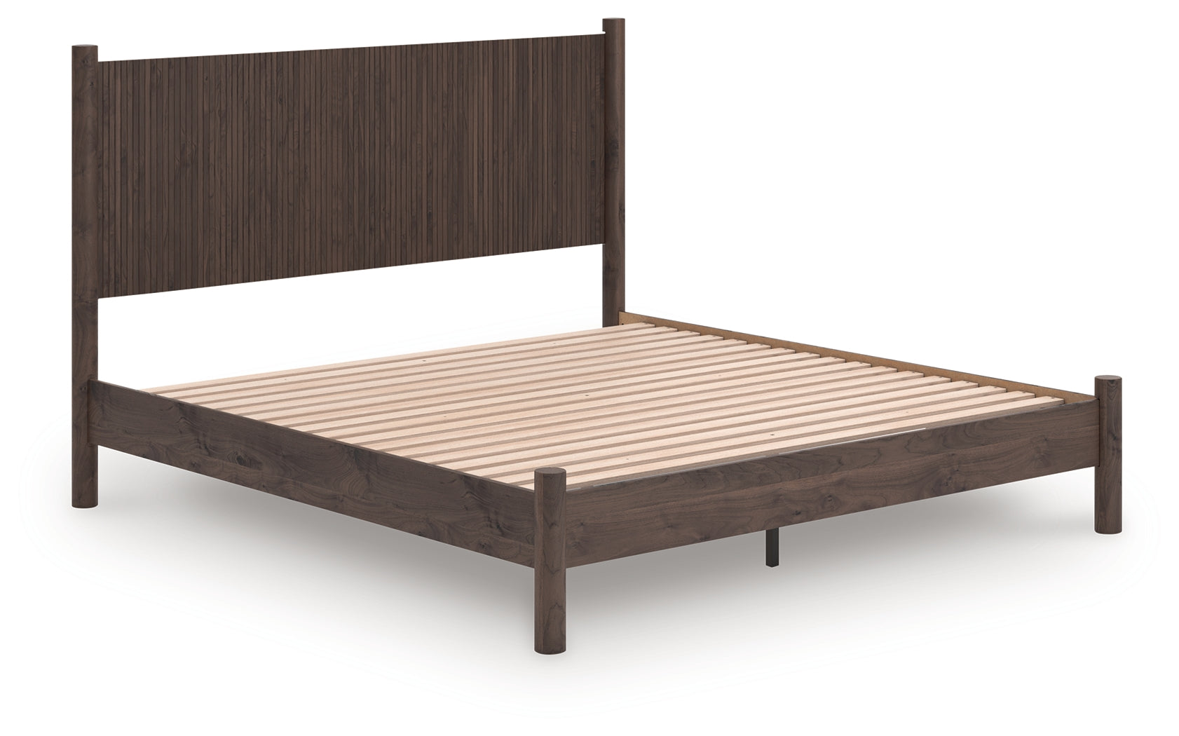 A2Z Furniture - Ashley Furniture - Pamytta Bedroom - King Panel Platform Bed / Brown - PCB2614B27