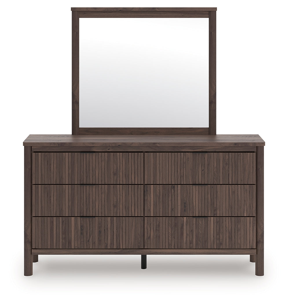 A2Z Furniture - Ashley Furniture - Pamytta Bedroom - Dresser and Mirror / Brown - PCB2614B1
