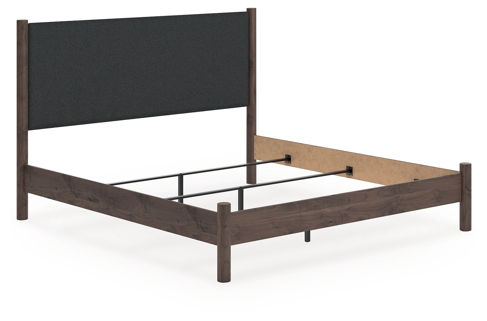 A2Z Furniture - Ashley Furniture - Pamytta Bedroom - King Upholstered Panel Bed / Brown - PCB2614B29
