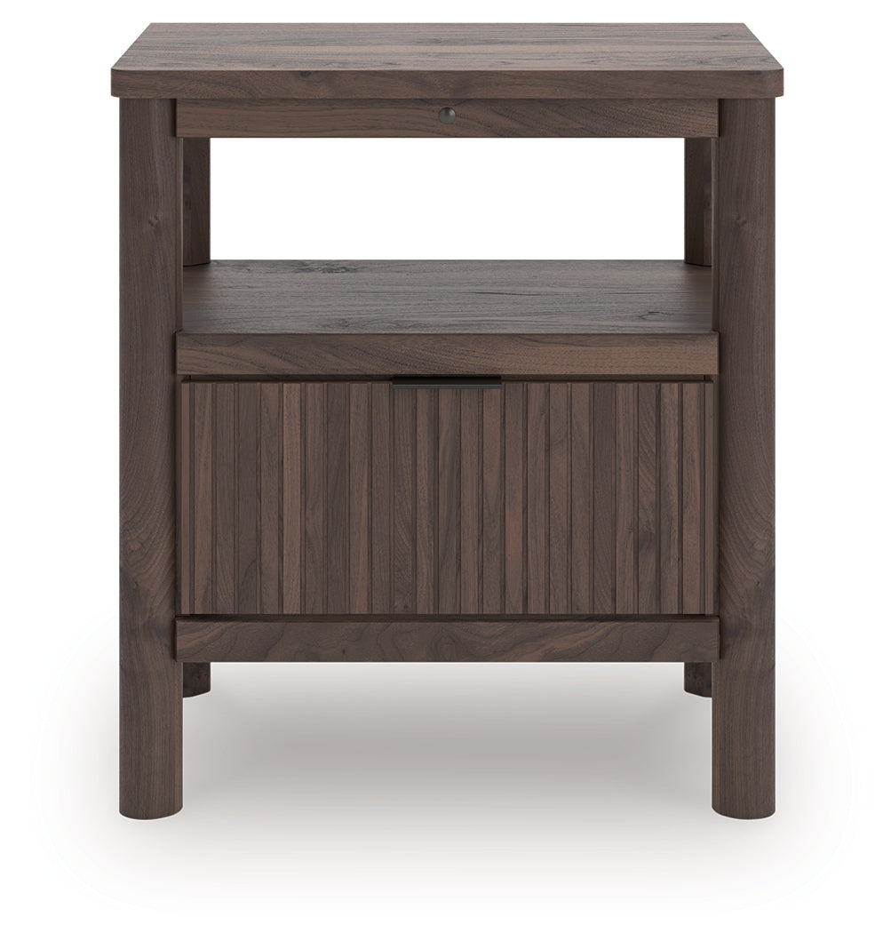 A2Z Furniture - Ashley Furniture - Pamytta Bedroom - One Drawer Night Stand / Brown - PCB2614-91