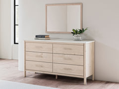 A2Z Furniture - Ashley Furniture - Cadmori Bedroom - King Upholstered Panel Bed / Black/White - B2616B8