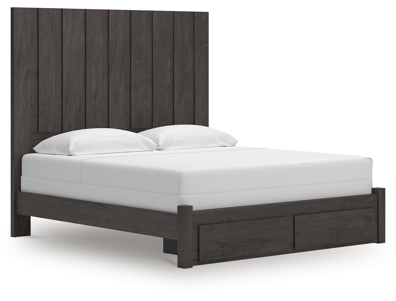 A2Z Furniture - Ashley Furniture - Fraluna Bedroom - King Panel Storage Bed / Charcoal - PCB3370B9