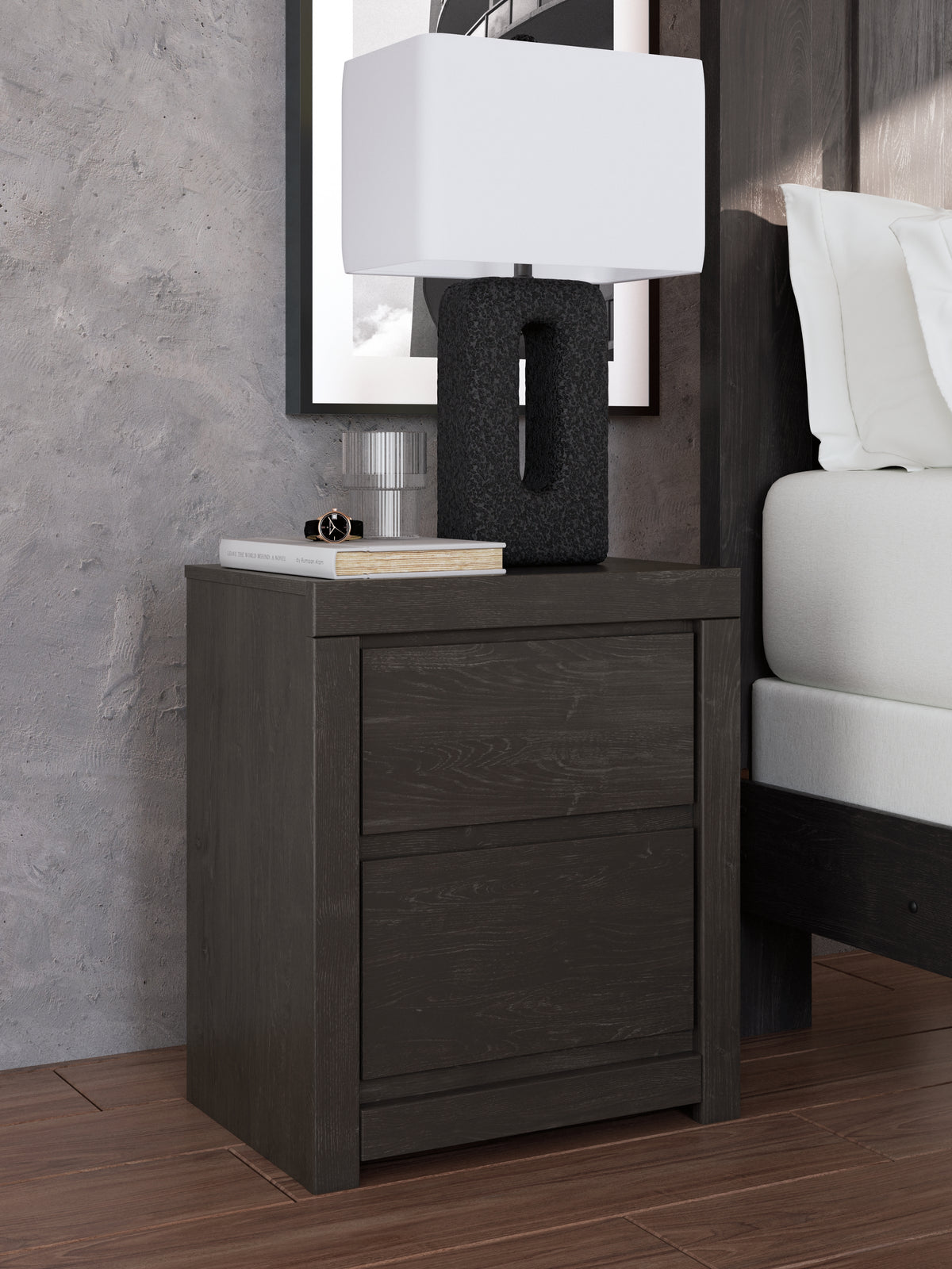A2Z Furniture - Ashley Furniture - Fraluna Bedroom - Dresser and Mirror / Charcoal - PCB3370B1