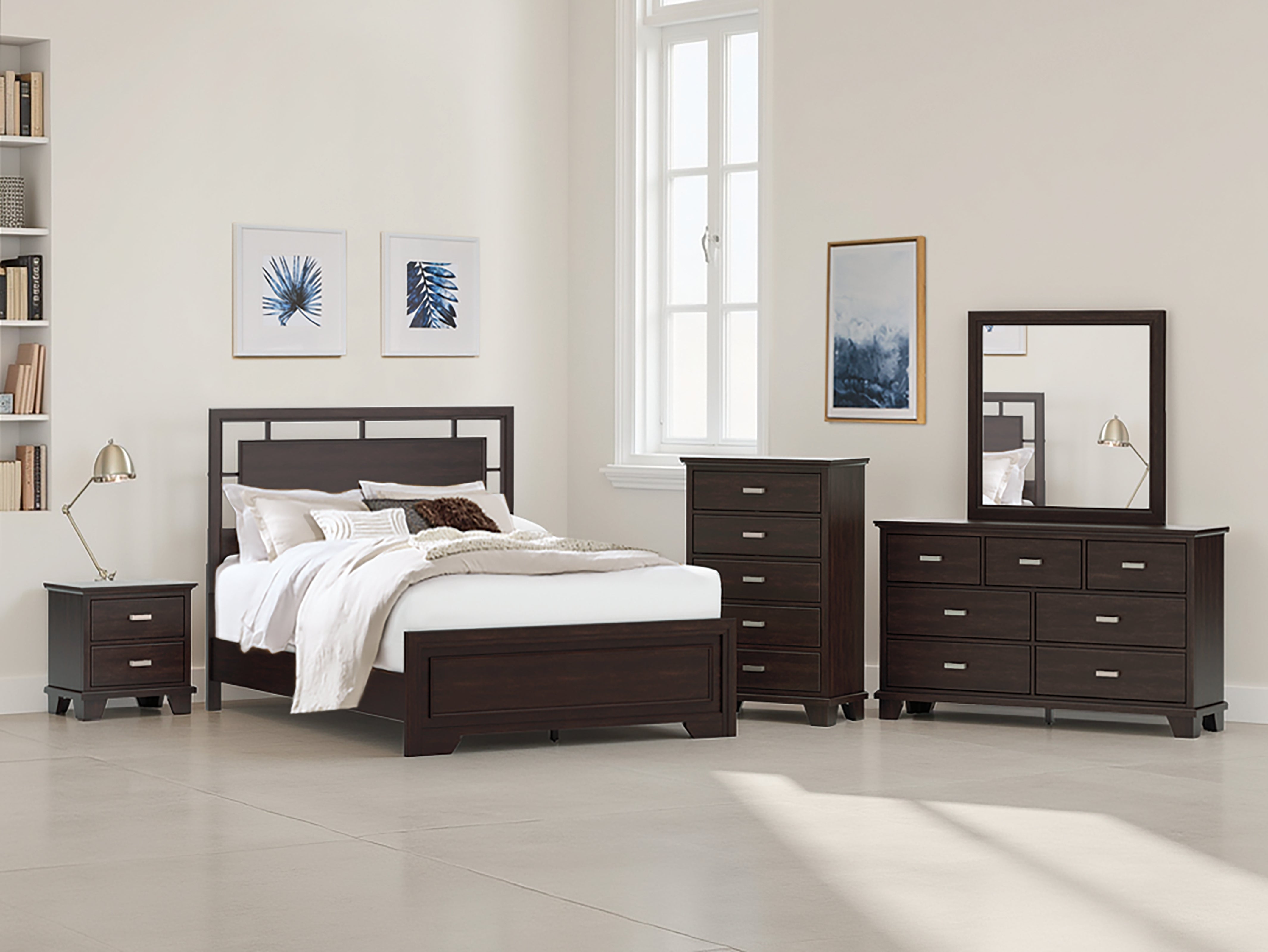 A2Z Furniture - Ashley Furniture - Covetown Bedroom - Queen Panel Bed / Dark Brown - B441B6