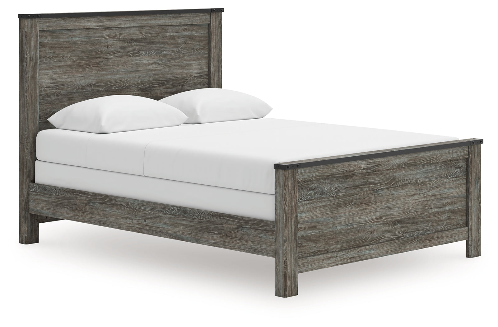 A2Z Furniture - Ashley Furniture - Frandern Bedroom - Queen Panel Bed / Black/Gray - B4480B21