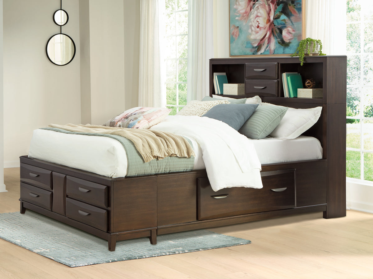 A2Z Furniture - Ashley Furniture - Vanmore Bedroom - Dresser and Mirror / Dark Brown - B479B1