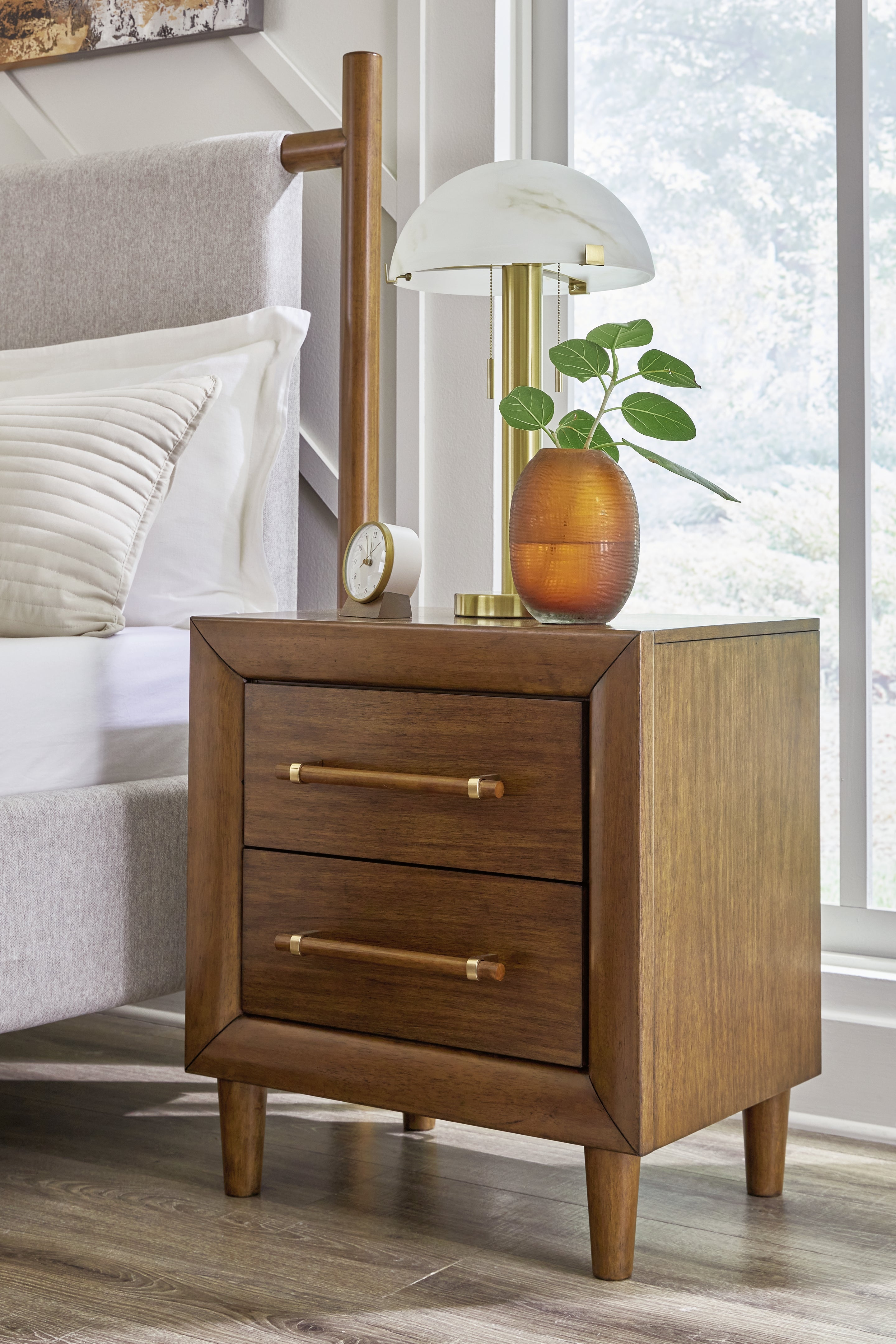 A2Z Furniture - Ashley Furniture - Lyncott Bedroom - Two Drawer Night Stand / Brown - B615-92