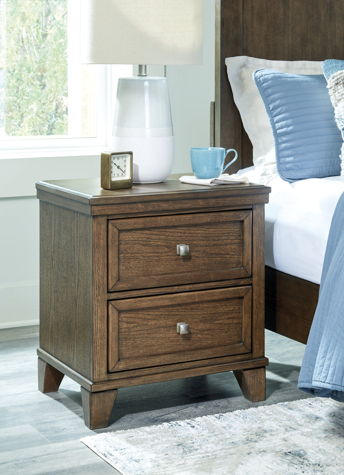 A2Z Furniture - Ashley Furniture - Shawbeck Bedroom - California King Panel Bed / Dark Brown - B625B5