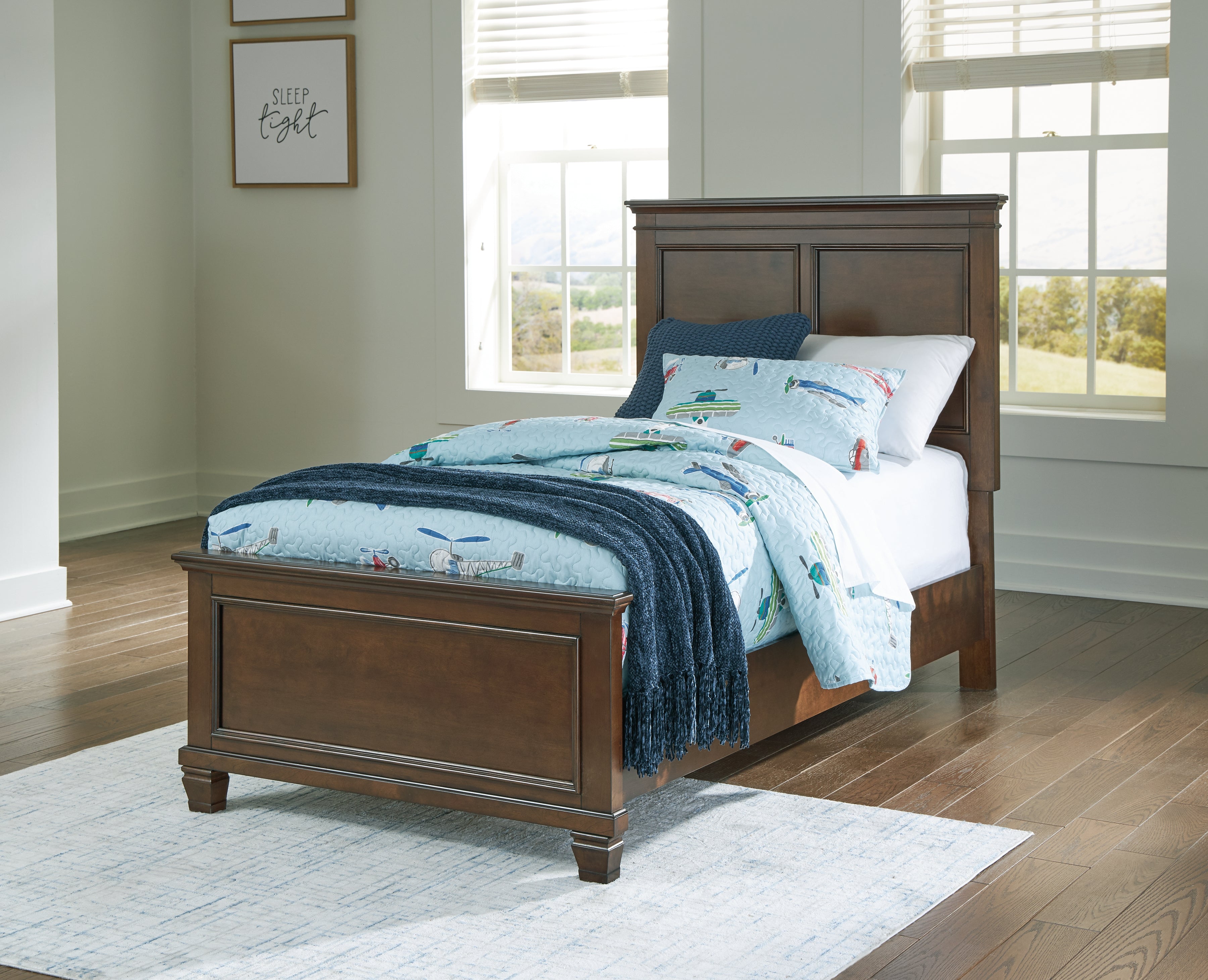 A2Z Furniture - Ashley Furniture - Danabrin Bedroom - Twin Panel Bed / Brown - B685B6