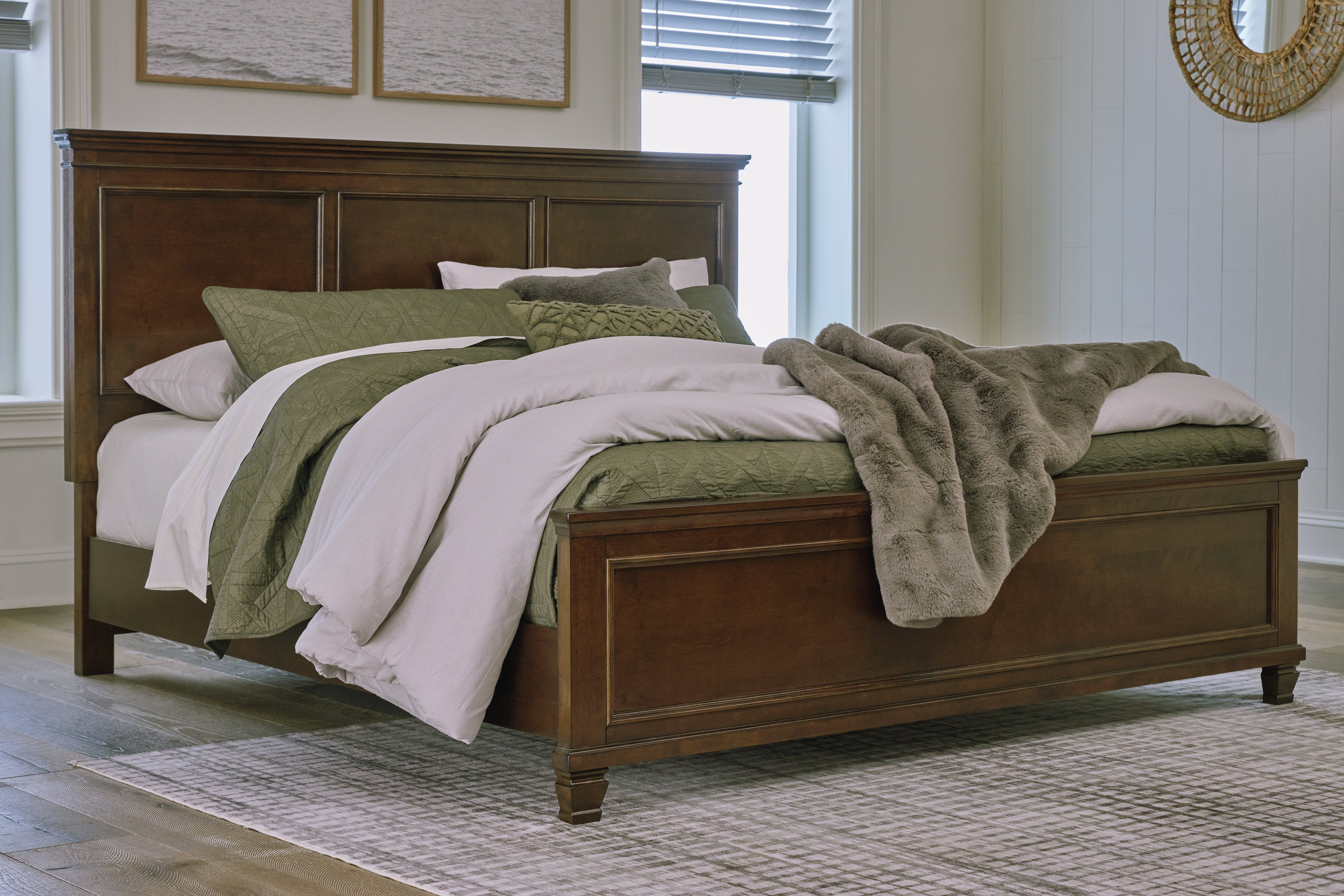 A2Z Furniture - Ashley Furniture - Danabrin Bedroom - California King Panel Bed / Brown - B685B5
