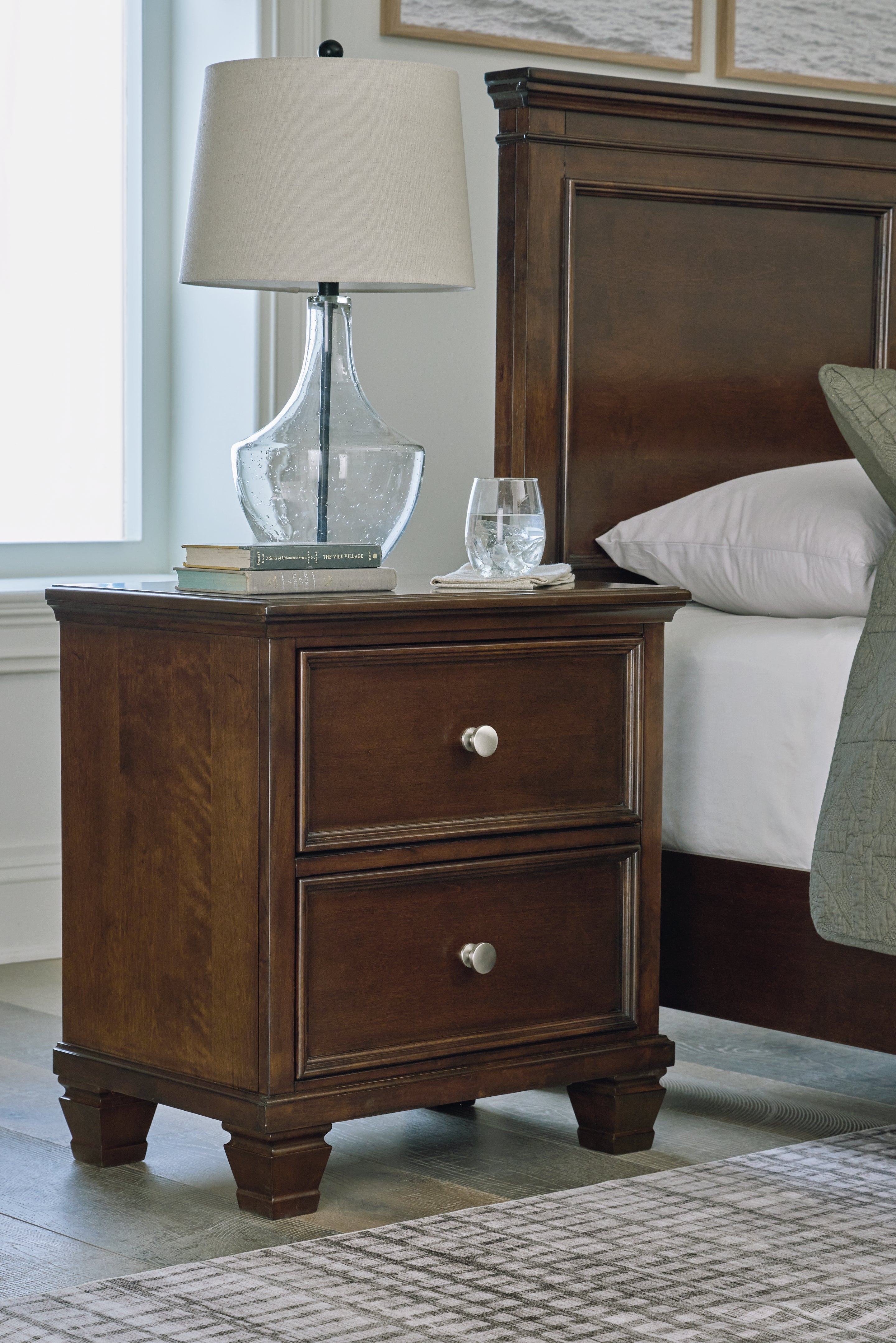 A2Z Furniture - Ashley Furniture - Danabrin Bedroom - Two Drawer Night Stand / Brown - B685-92