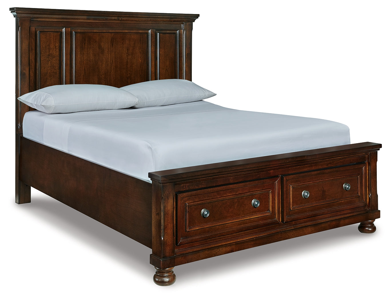 A2Z Furniture - Ashley Furniture - Porter Bedroom - Queen Panel Storage Bed / Rustic Brown - B697B42