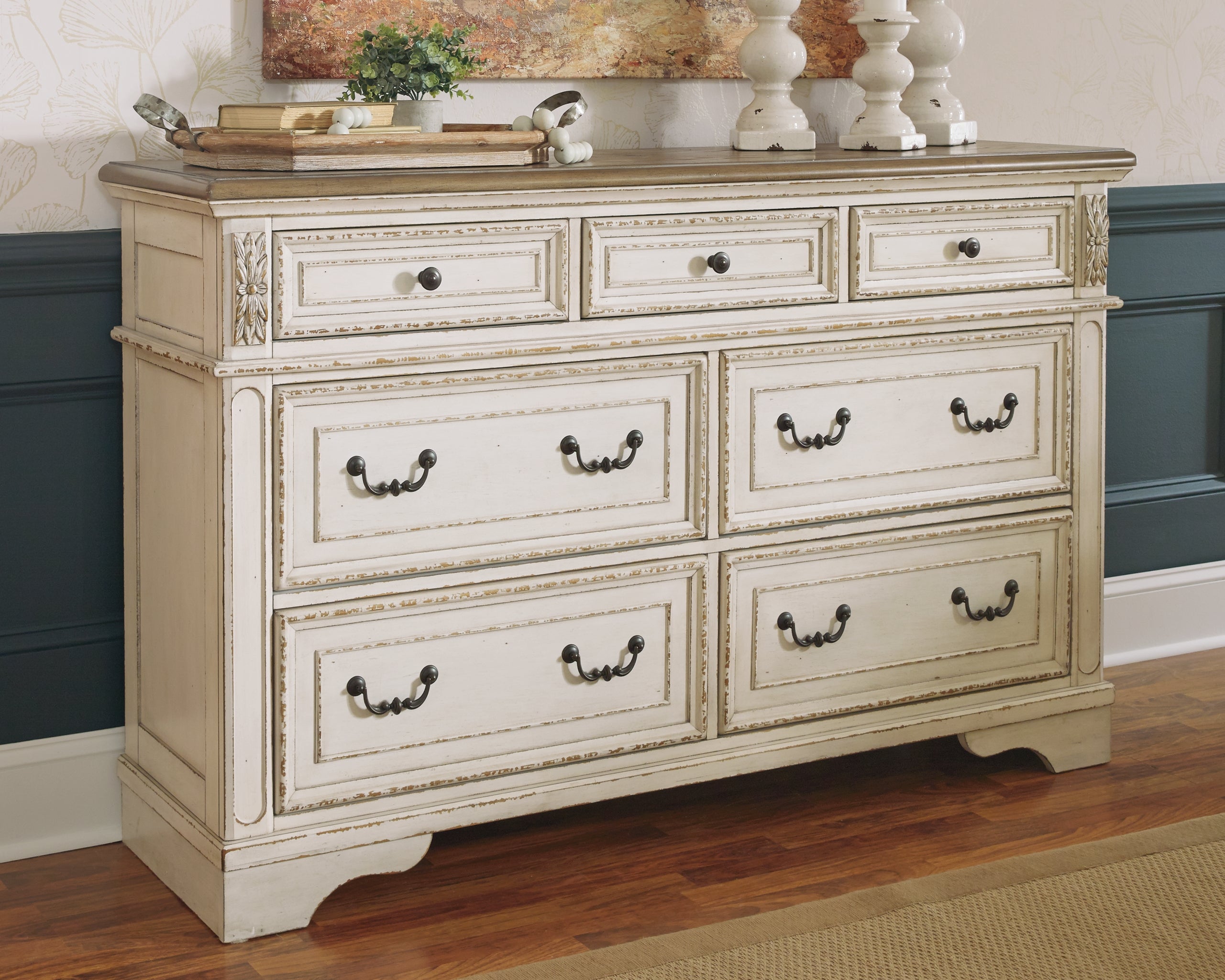 A2Z Furniture - Ashley Furniture - Realyn Bedroom - Dresser / Two-tone - B743-31