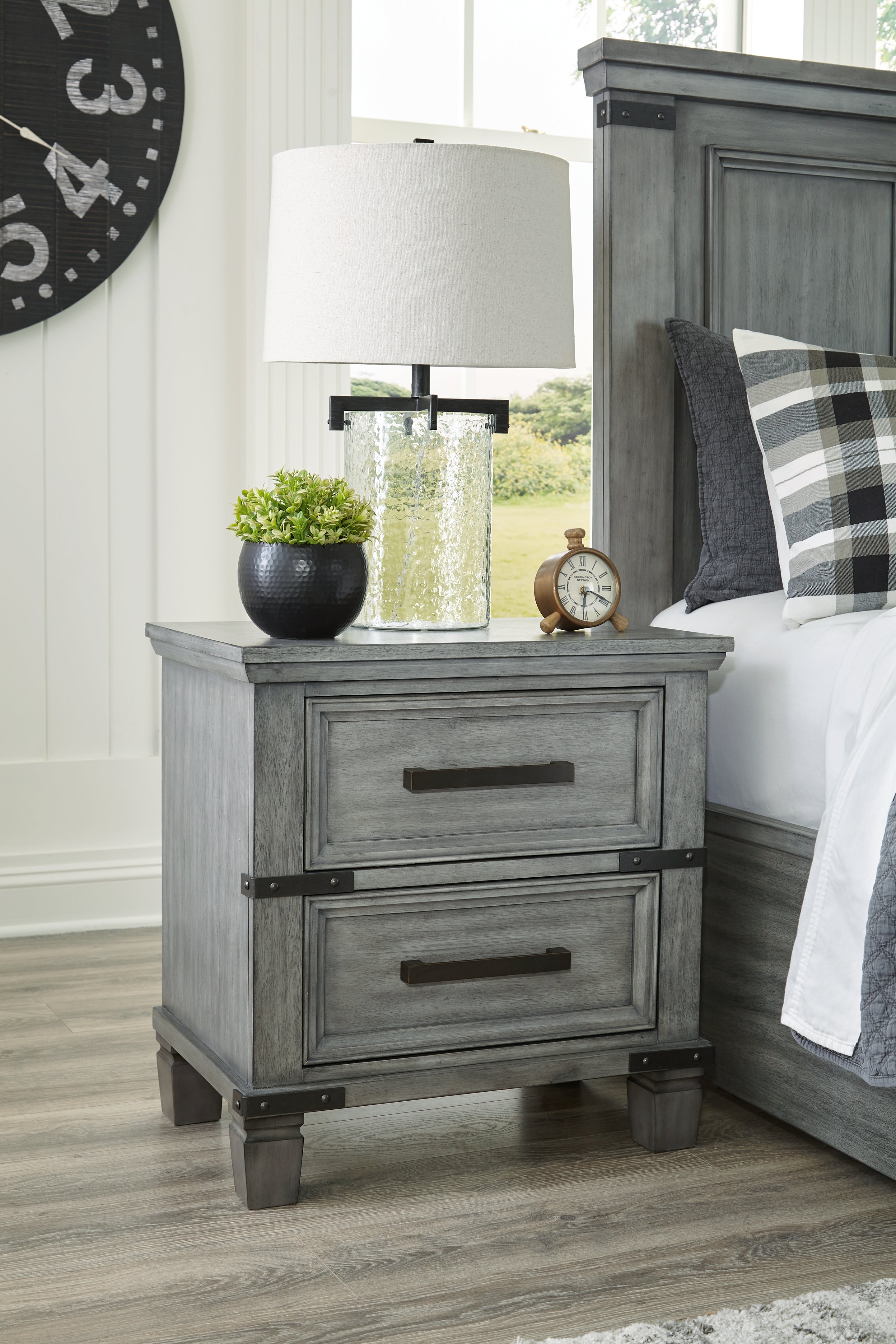A2Z Furniture - Ashley Furniture - Russelyn Bedroom - King Storage Bed / Gray - B772B8