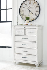 A2Z Furniture - Ashley Furniture - Kanwyn Bedroom - Chest / Whitewash - B777-46