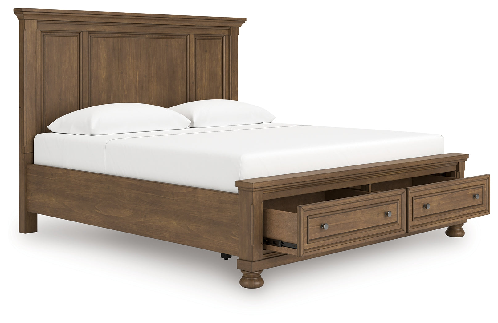 A2Z Furniture - Ashley Furniture - Feddinger Bedroom - King Panel Storage Bed / Medium Brown - PCB779B12