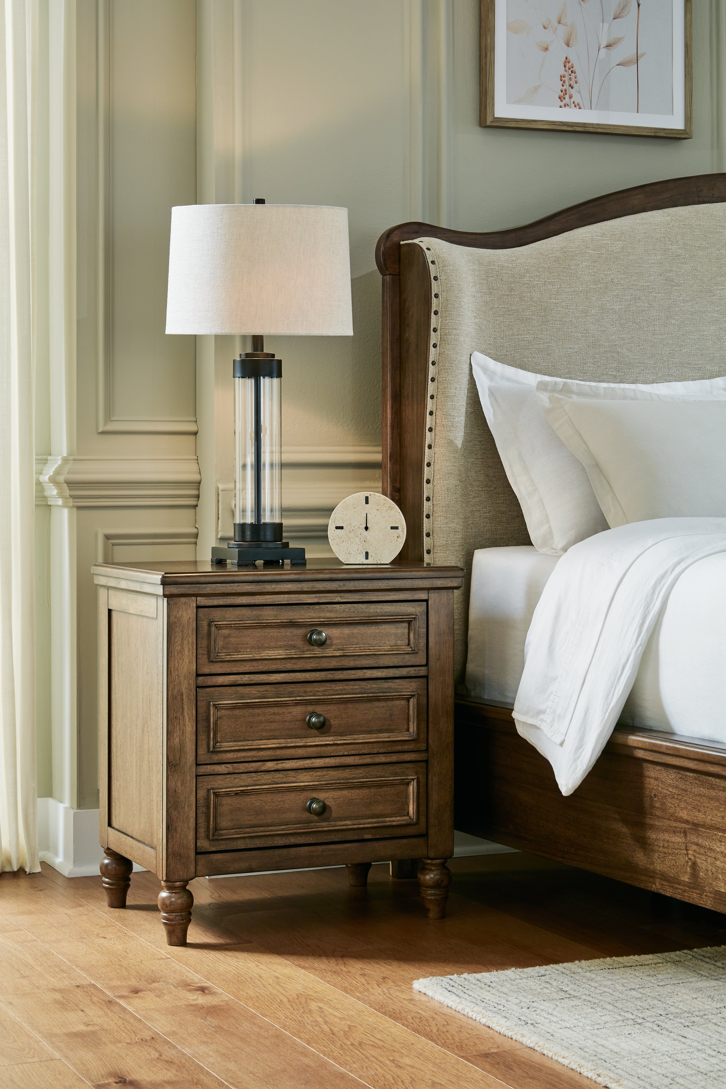 A2Z Furniture - Ashley Furniture - Sturlayne Bedroom - Three Drawer Night Stand / Brown - B787-93