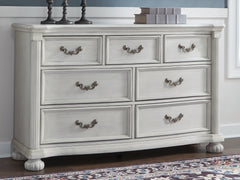 A2Z Furniture - Ashley Furniture - Montelaine Bedroom - Queen Upholstered Panel Bed / Antique White - B795B2