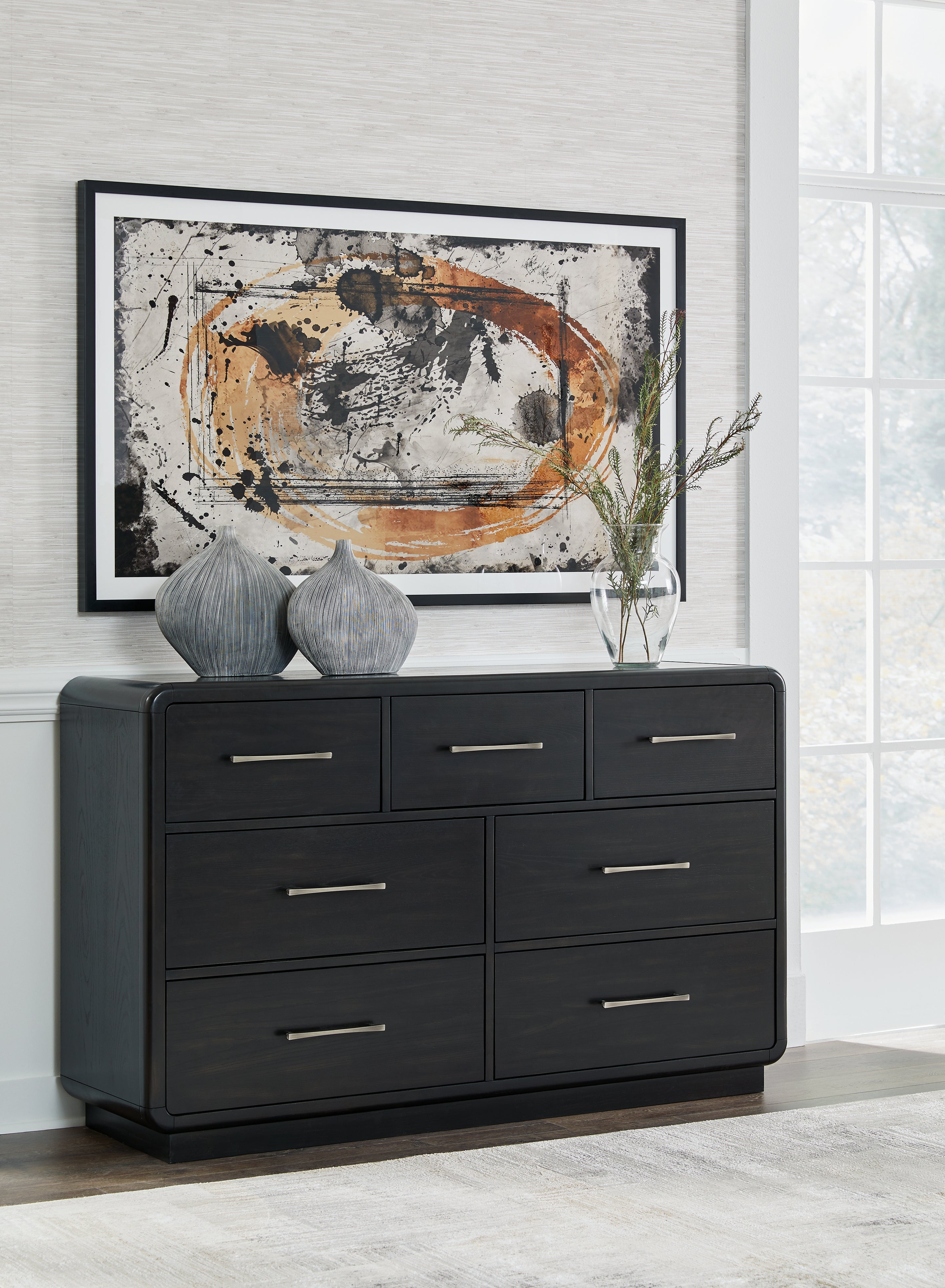 A2Z Furniture - Ashley Furniture - Rowanbeck Bedroom - One Drawer Night Stand / Black - B821-91