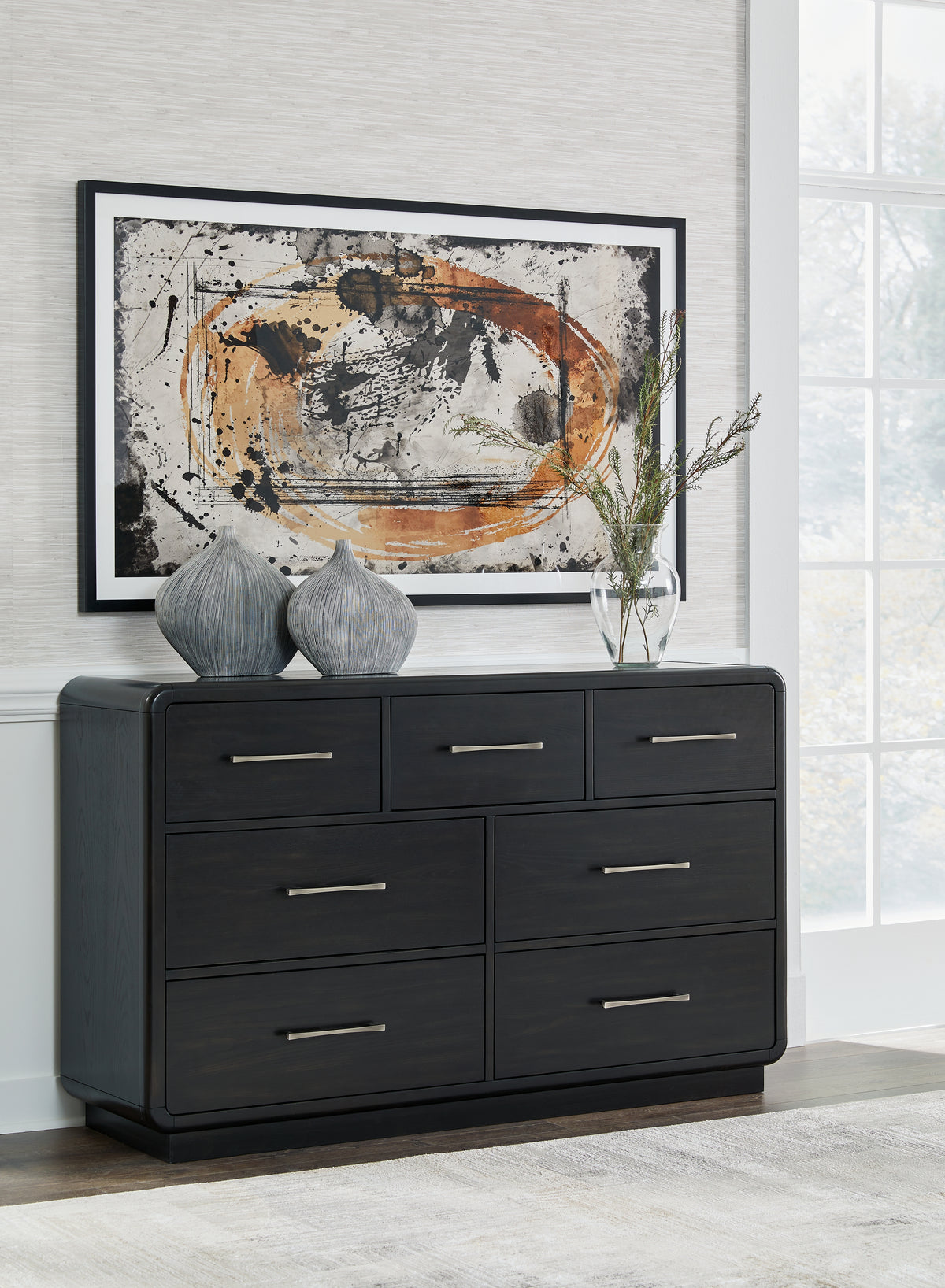 A2Z Furniture - Ashley Furniture - Rowanbeck Bedroom - One Drawer Night Stand / Black - B821-91