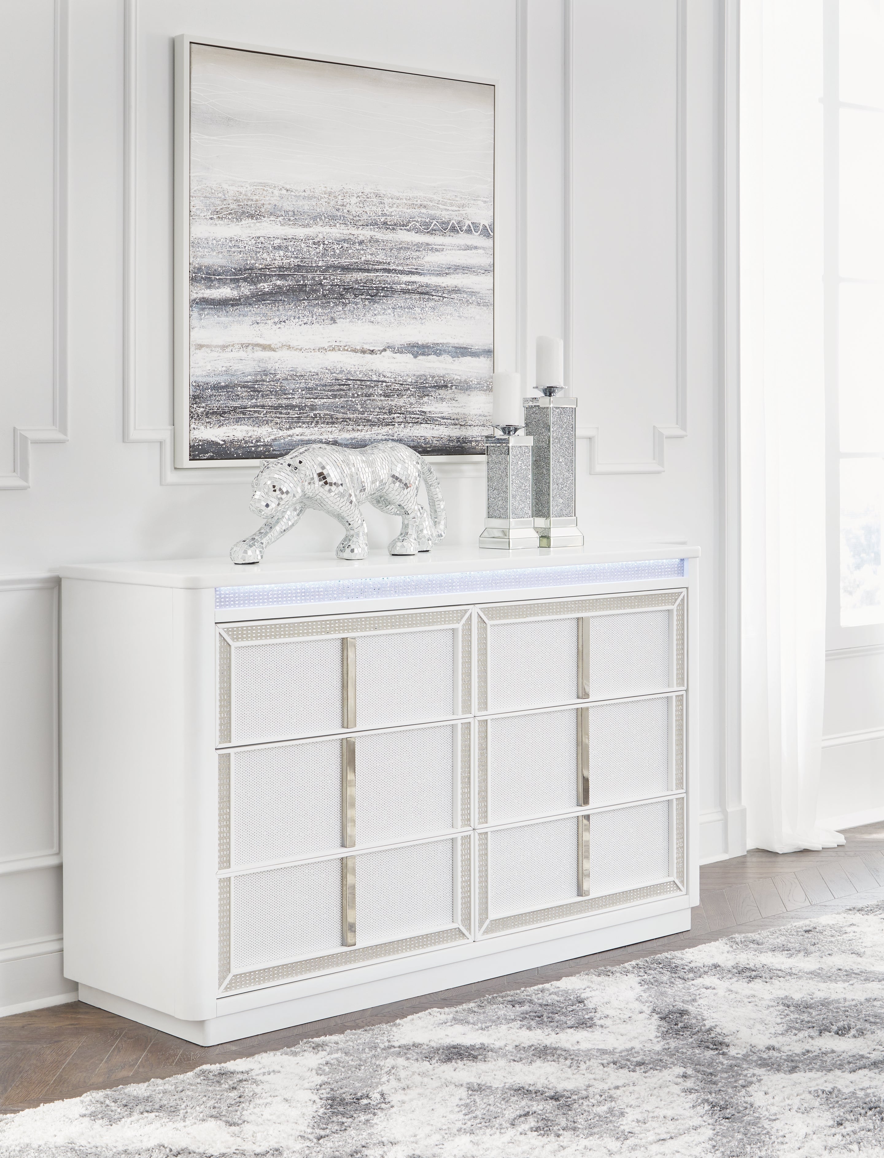 A2Z Furniture - Ashley Furniture - Chalanna Bedroom - Dresser / White - B822-31