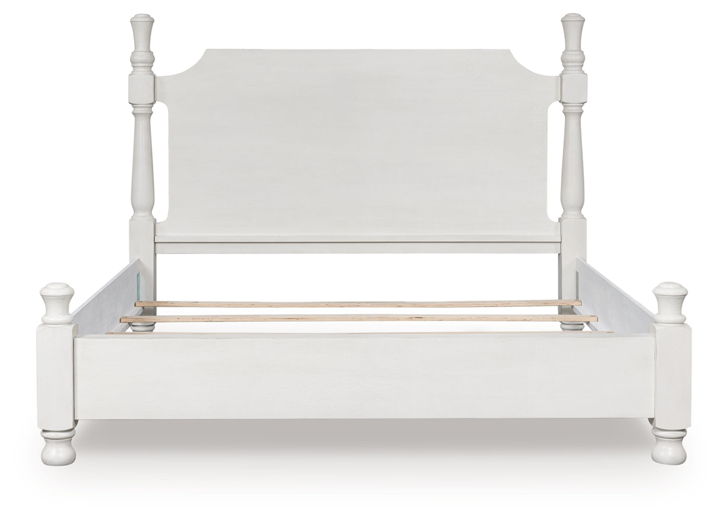 A2Z Furniture - Ashley Furniture - Rowlenstown Bedroom - California King Poster Bed / Antique White - PCB823B5