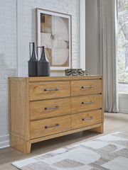 A2Z Furniture - Ashley Furniture - Sherbana Bedroom - California King Panel Bed / Light Brown - B833B5